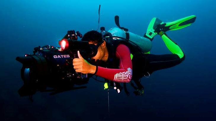 Underwater videographer